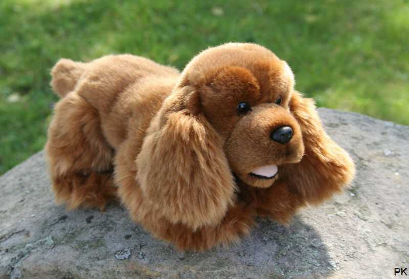 Kuscheltier Cocker Spaniel Hund Animigos Stofftier Plüschtier detailliert 