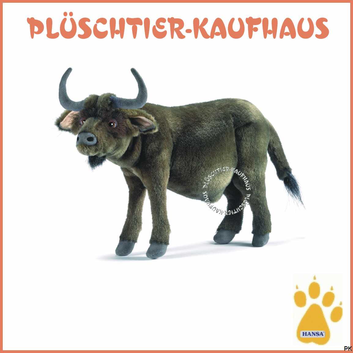 Kuscheltier Plüschtier h ca. 18 cm Kaffernbüffel Stofftier Büffel sitzend 