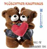 Hochzeit Plüschtier, Hochzeit Stofftier, Hochzeit Kuscheltier, Hochzeit Teddybär, Hochzeit Teddy, Bärenpaar Hochzeit Bär + Bär mit Herz