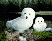 Pl&uuml;schtier Schneeeule Wanda und Pl&uuml;schtier Schneeeule Flocke