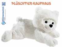 B&auml;r Schneeflocke liegend beige