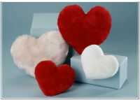 PL&uuml;sch Herz, Stoff Herz, Pl&uuml;schtier Herz, Herzkissen