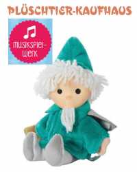 Sandmann Puppe gr&uuml;n spielt Sandmannlied